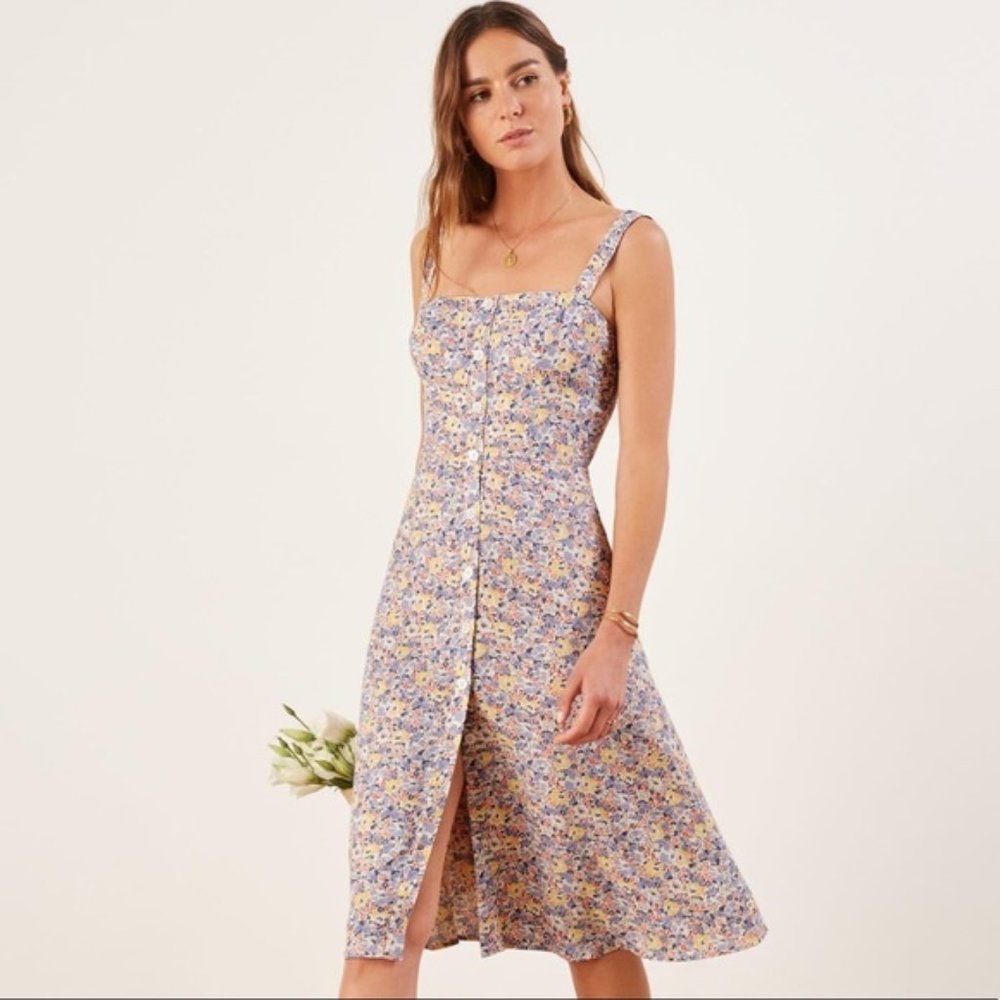 Reformation Persimmon Dress in Dolores